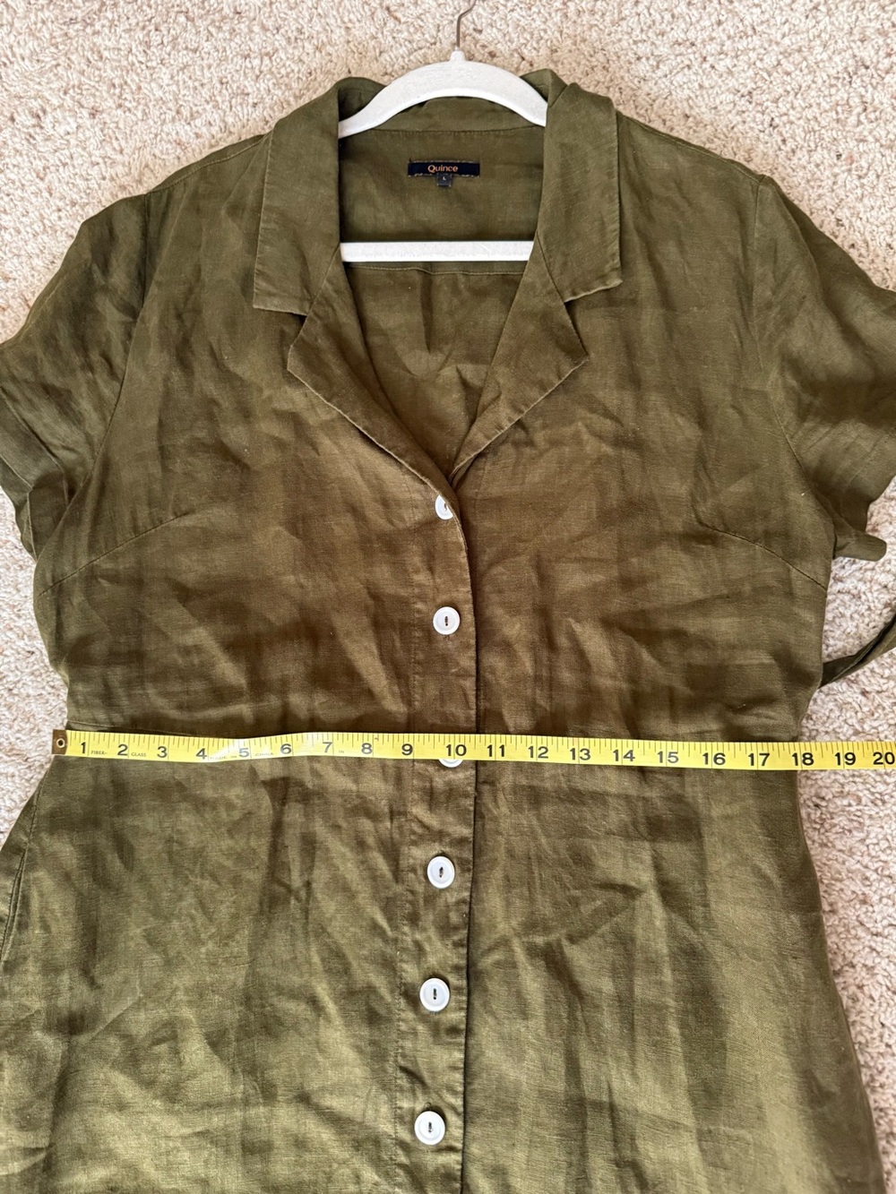 Quince Olive Shirt Dress - Picture 4 of 5